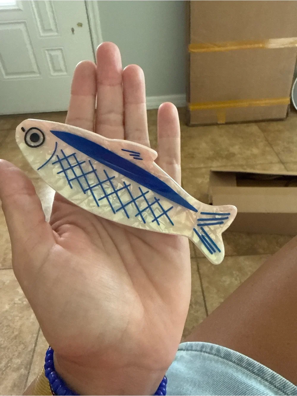 Sardine Fish Claw Hair Clip